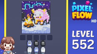 Pixel Flow Level 552 Solution Walkthrough