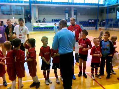 Turniej Skoda Grom Cup - ABR Tychy odbierają medale za drugie miejsce !