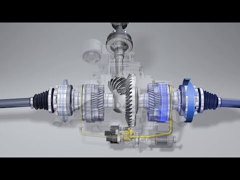 Audi rear active differential (quattro with sport differential function) - technical animation 2021