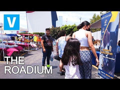 THE ROADIUM SWAP MEET - Walking around Open Air Market ROADIUM - California - 4K UHD