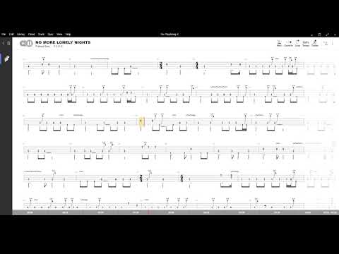 No more lonely nights ( Paul McCartney ),Tablatura e base Senza Basso - Backing bass track - NO BASS