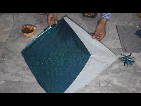 How to make a  Plastic Bag Gift Paper Kite  at home Video