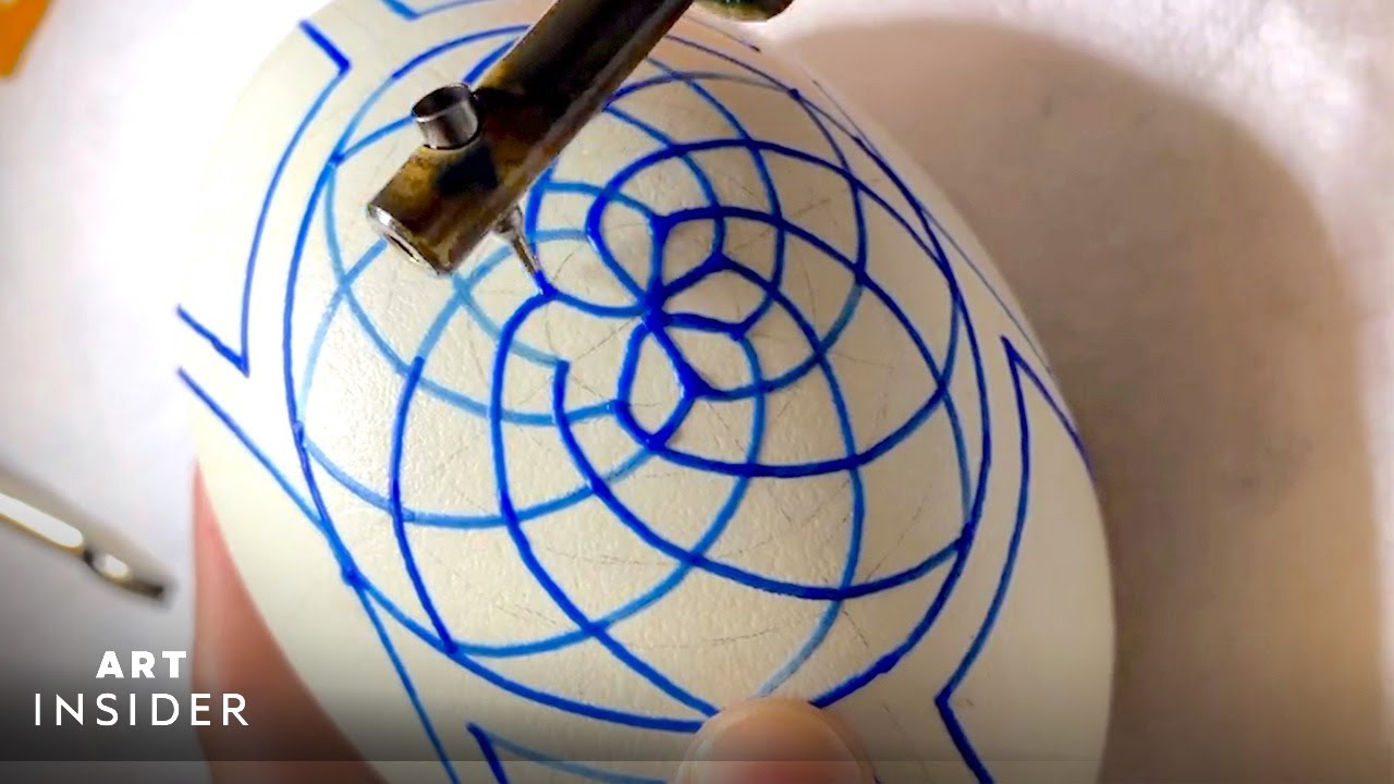 Pysanky un uovo di Pasqua decorato della tradizione ucraina