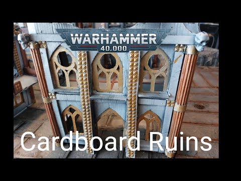 How To Make 40K RUINS For Leviathan Combat Patrol From CARDBOARD