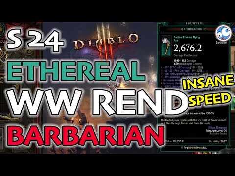 Diablo 3 Ethereal Whirlwind Rend Barbarian T16 Guide (Patch 2.7.1 Spin to win Barb)