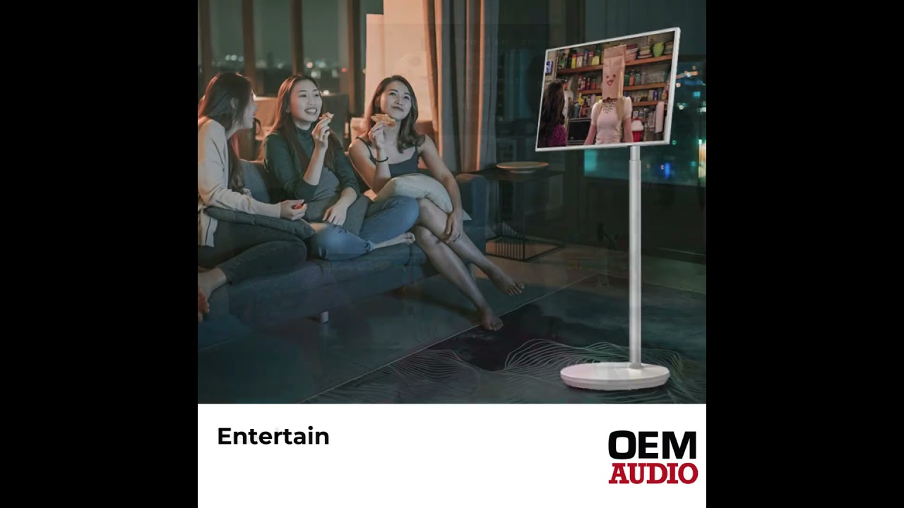 Leaderhub Rotating Screen | Perfect for Use at Home or Work (32"/22")