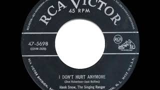 1954 Hank Snow - I Don’t Hurt Anymore (#1 C&amp;W hit for 20 wks)