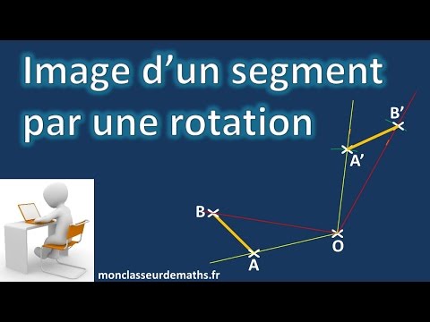 Rotation : construction de l'image d'un segment