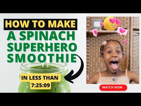 HOW TO MAKE A SPINACH SUPERHERO SMOOTHIE. #greensmoothie #greensmoothierecipe #healthylifestyle