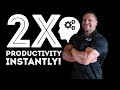 3 Tricks to Double Your Daily Productivity Instantly (Get More Done in a Day!)