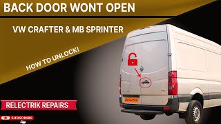 How to Open a Jammed Door VW CRAFTER