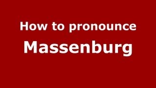 How to pronounce Massenburg