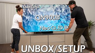 8k Samsung QN900B Neo QLED Smart TV - Unboxing/Setup