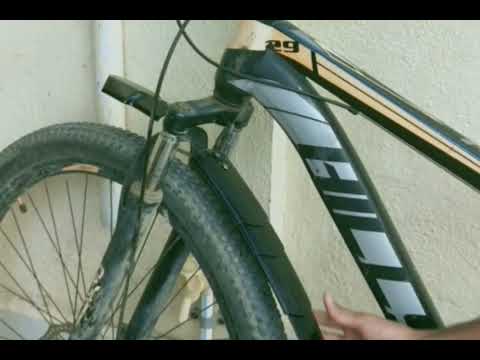 fitting mudguards to bike with disc brakes