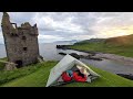 Camping In A 500 Yr Old Castle In Scotland Foraging Hiking Fishing Catch Cook