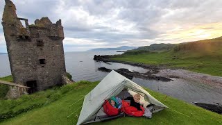 Camping in a 500 yr Old Castle in Scotland (Foraging, Hiking, &amp; Fishing Catch Cook)
