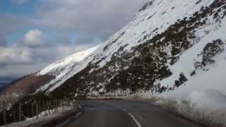 March Drive Snow To Gleneagles Perthshire Scotland