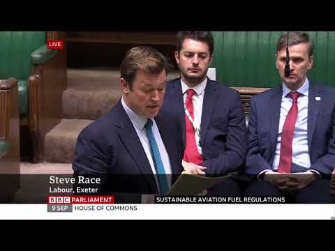 Exeter MP Steve Race highlights Exeter's UNESCO City of Literature status in maiden speech