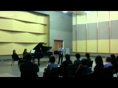 Flor Peeters Trumpet Sonata, Brian Binder's Graduate Trumpet Recital