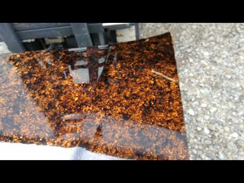 Lacktechnik - Orangeschwarz auf Motorhaube