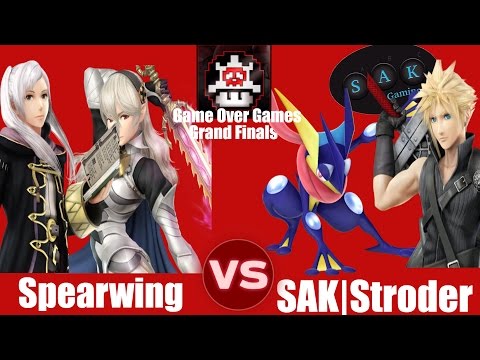 Game Over Games Spearwing (Robin) VS SAK|Stroder (Greninja) SSB4 Grand Finals