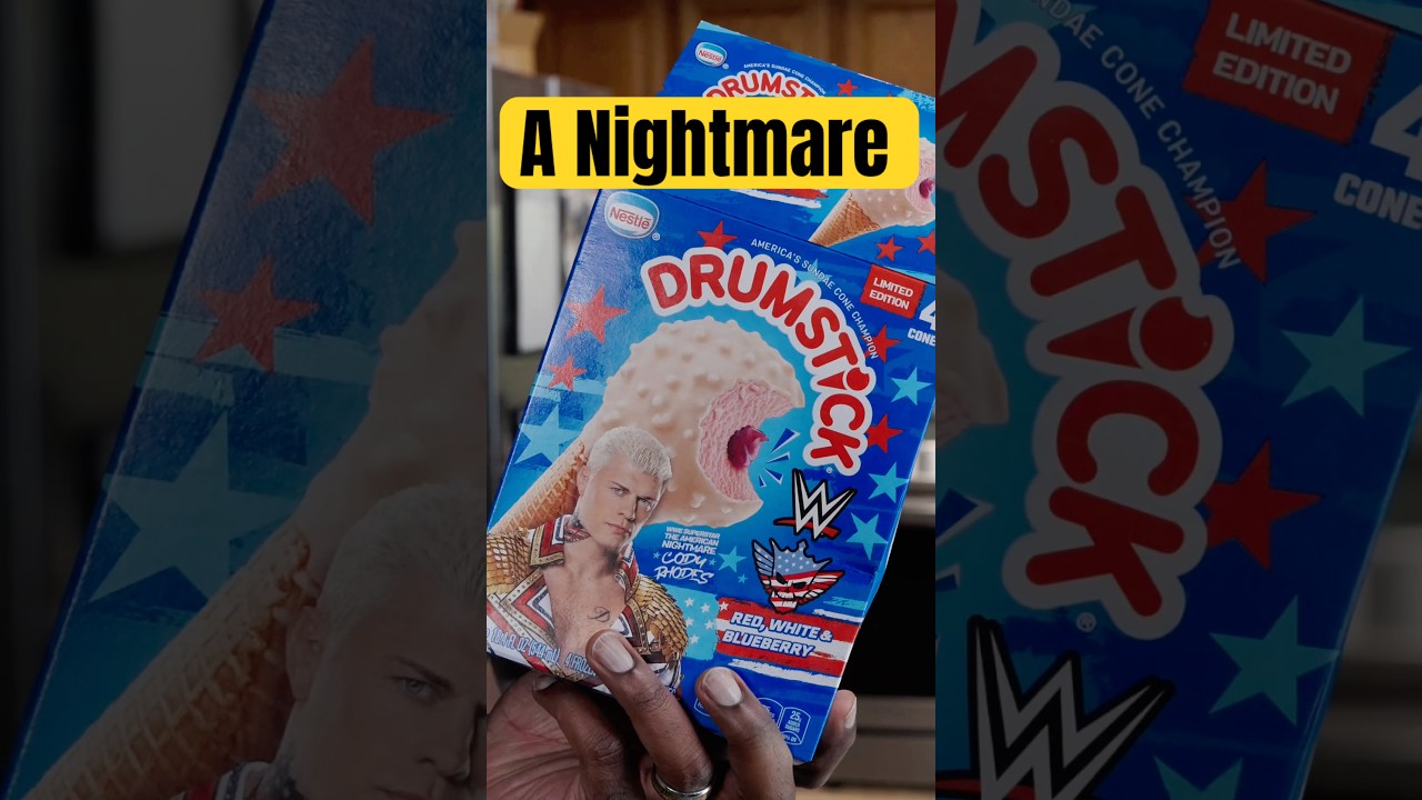 An American Nightmare in my mouth! Cody Raheem Rhodes Drumsticks. #food #snacks #wwe