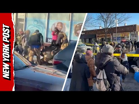 Crowd Gathers in Minneapolis After Shots Fired While Federal Agents Struggle to Subdue Man