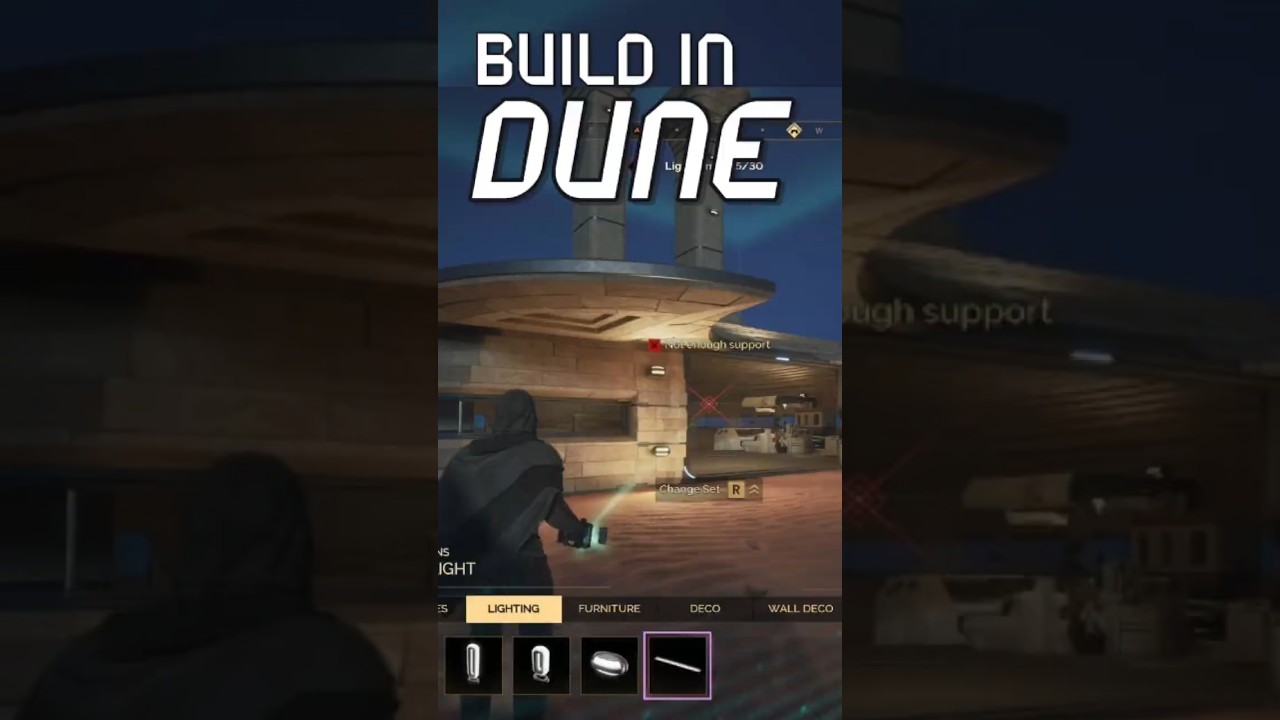 Dune Awakening extended build menu