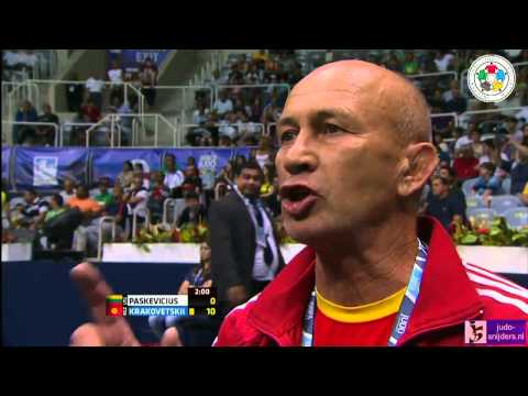 Judo 2013 World Championship Rio de Janeiro: Paskevicius (LTU) - Krakovetskii (KGZ) [+100kg]