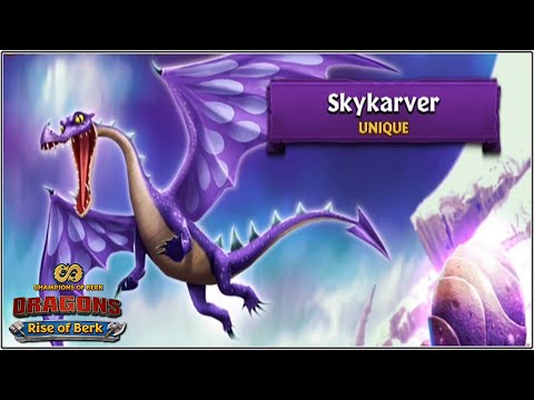NEW UNIQUE DRAGON SKYKARVER (WINDWALKER) | DRAGONS: RISE OF BERK