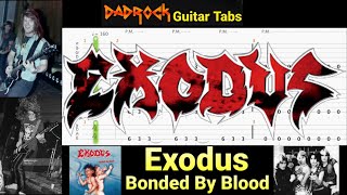 Bonded By Blood - Exodus - Guitar + Bass TABS Lesson