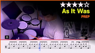 [Lv.13] As It Was - PREP (Harry Styles Cover) (★★★★☆)  Drum Cover with Sheet Music