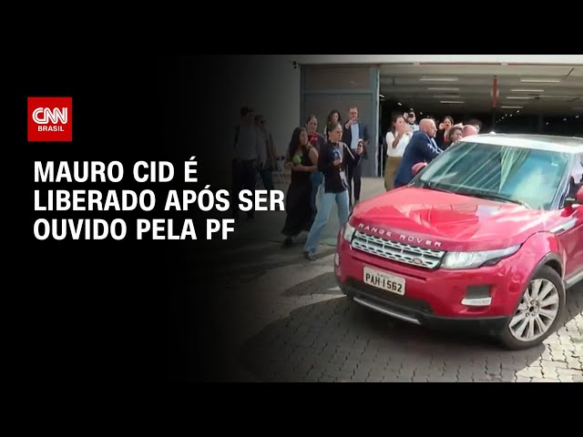Mauro Cid é liberado após depor à PF | BASTIDORES CNN