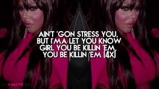 Lil&#39; Kim - Killin&#39; Em ft. Fabolous (Lyric Video) Remix HD