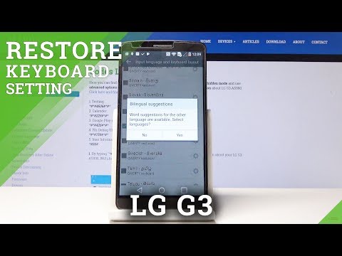 How to Change Keyboard Dictionary in LG G3 - Language Settings