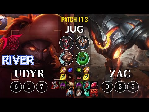 TLN River Udyr vs Zac Jungle - KR Patch 11.3