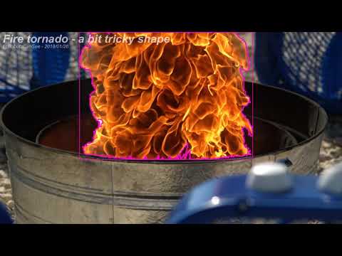 Fire tornado (in slow motion)