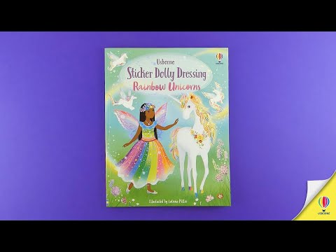 Книга Sticker Dolly Dressing: Rainbow Unicorns video 1