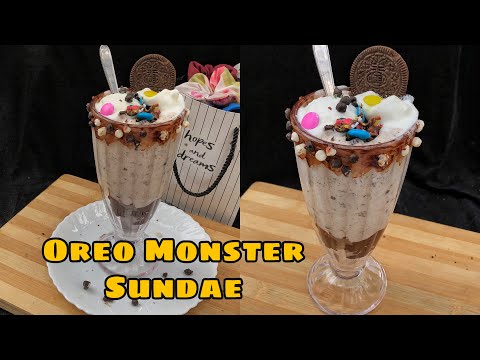 Oreo Monster Sundae | Oreo Recipe | Sundae Recipe | Oreo Monster Sundae Recipe | Easy Sundae Recipe