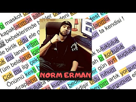 NORM ERMAN AF YOK 1.VERSE KAFİYE ŞEMASI