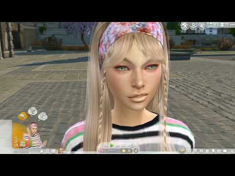 sims 4 premium cc download blonde female Olena Bondarenko by Bonita100 Game Video Preview