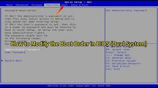 Download the video "How to Modify the Boot Order in BIOS Dual System"