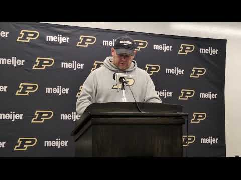 Purdue football coach Barry Odom pre-Rutgers press conference, with Ryan Browne status update