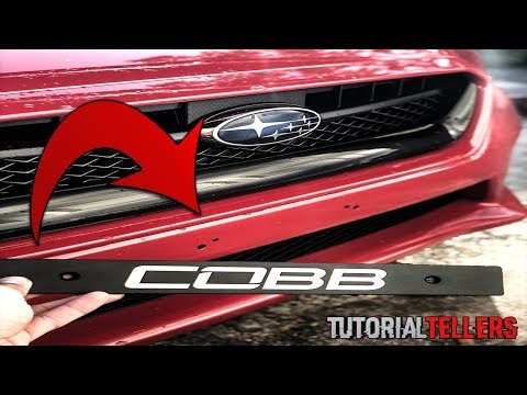 How to Install Cobb License Plate Delete For WRX/STI