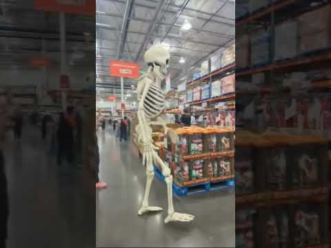 Costco halloween decorations are next level!#ai #viral #blowthisup #fyp #skeleton #halloween #costco