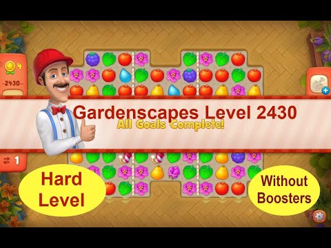 Gardenscapes Level 2430 - [2021] [HD] solution of Level 2430 on Gardenscapes [No Boosters]