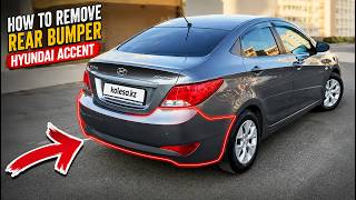 How to Remove Rear Bumper Hyundai Accent RB (2011-2017) | DIY Step-by-Step Guide