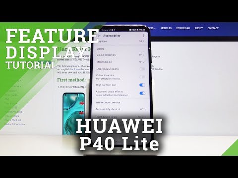 How to Set High Contrast Text in HUAWEI P40 Lite – Display Settings