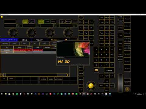 Tutorial 1 - How To Connect "GrandMa2 On Pc" to "MA3D"