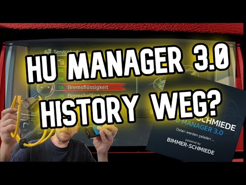Bimmer-Schmiede — HU Manager 3.0 History missing? Here's how to get it back!!!